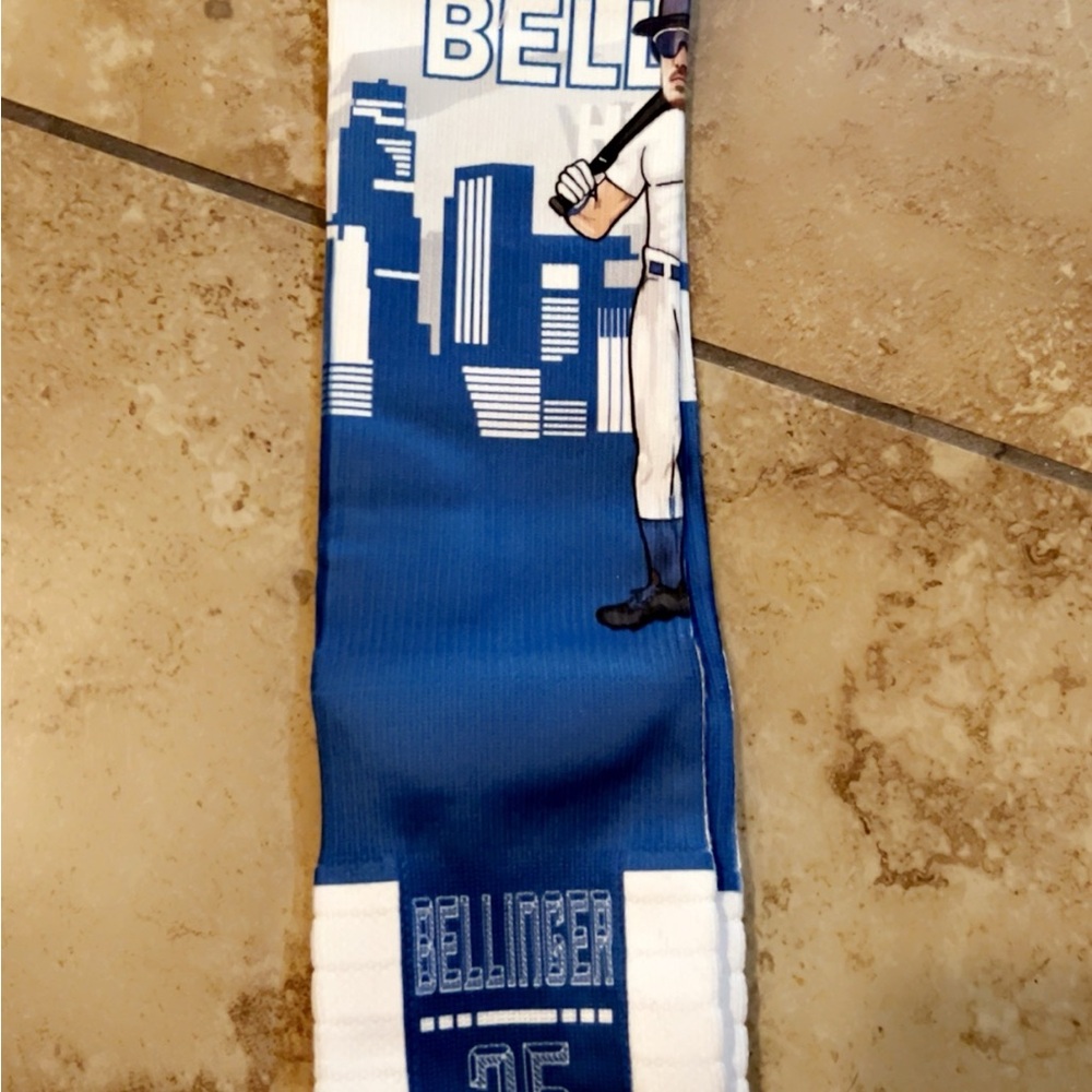 MLB Cody Bellinger Blue and White Socks